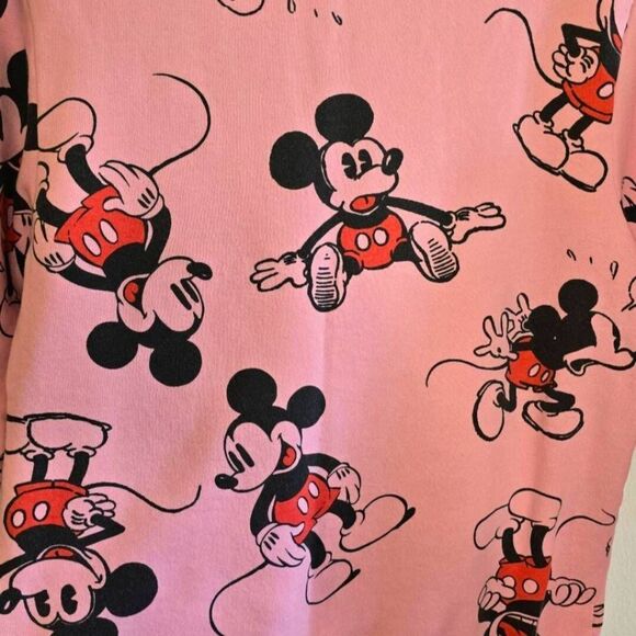 Disney 100 Mickey Mouse Sweatshirt Women's Size XS Pink Crewneck Pullover Rare - Picture 13 of 13